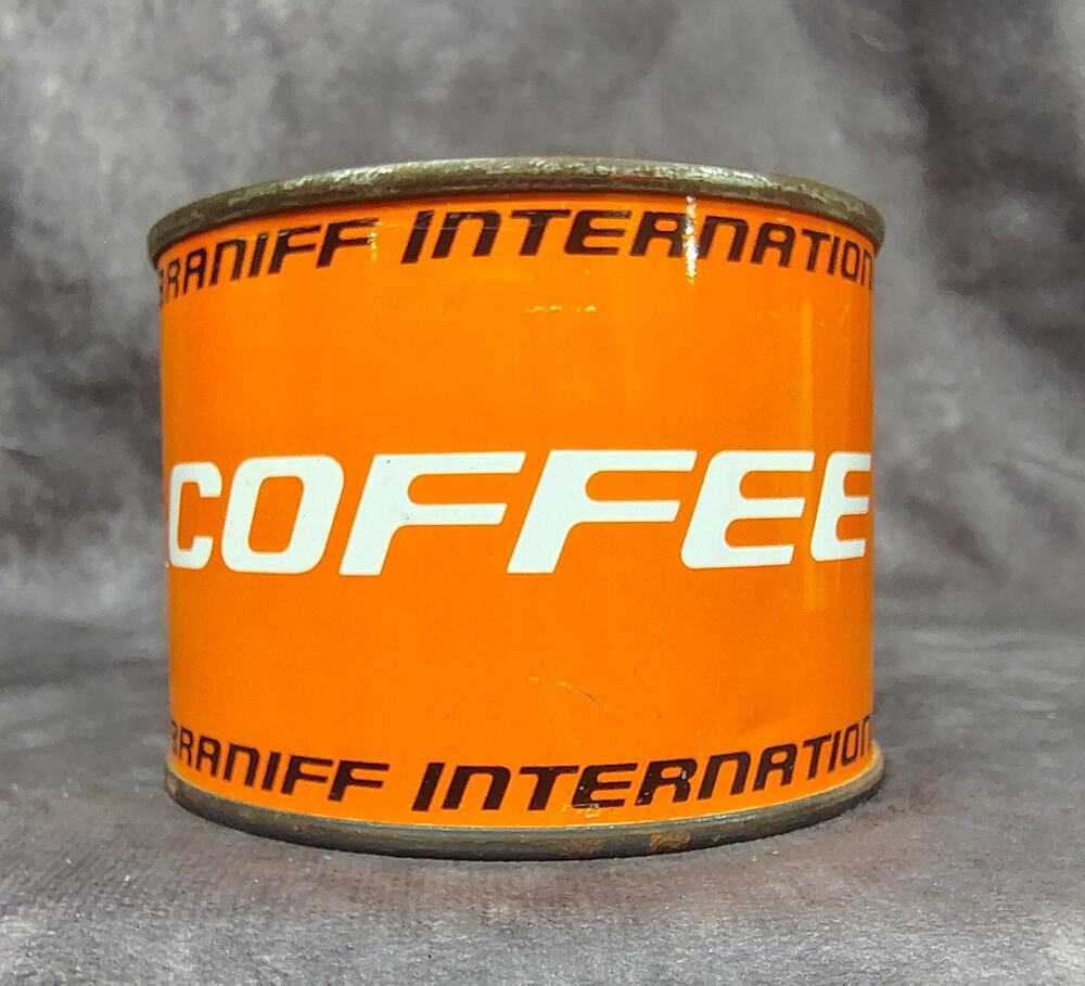 Vtg Braniff Airlines Coffee 3oz Can Full Sealed Tin